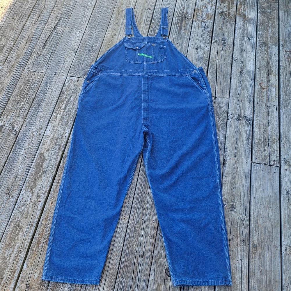 Key Imperial Mens Denim Bibs Sz 3XL 58x32 Excellent Pre-owned Condition